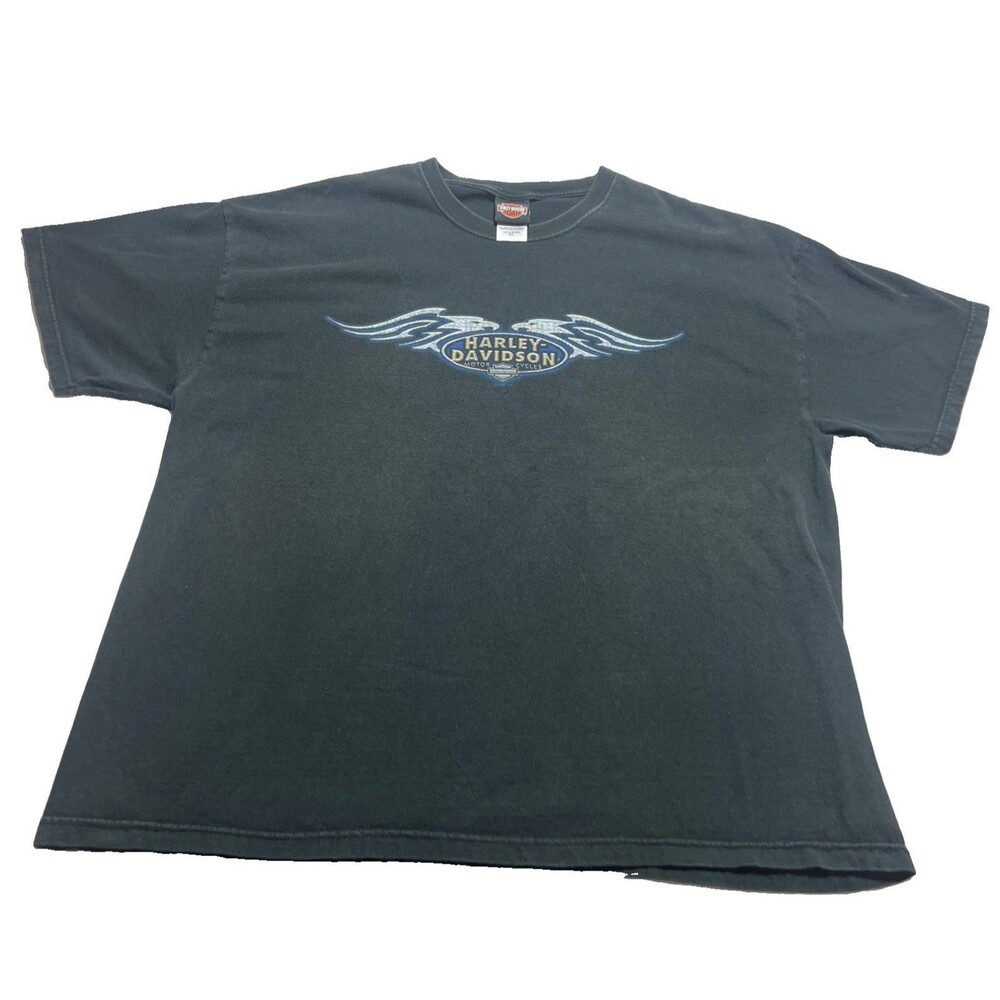 Harley-Davidson Men's T-Shirt Front And Back Graphic, 2XL 50”chest Casper WY